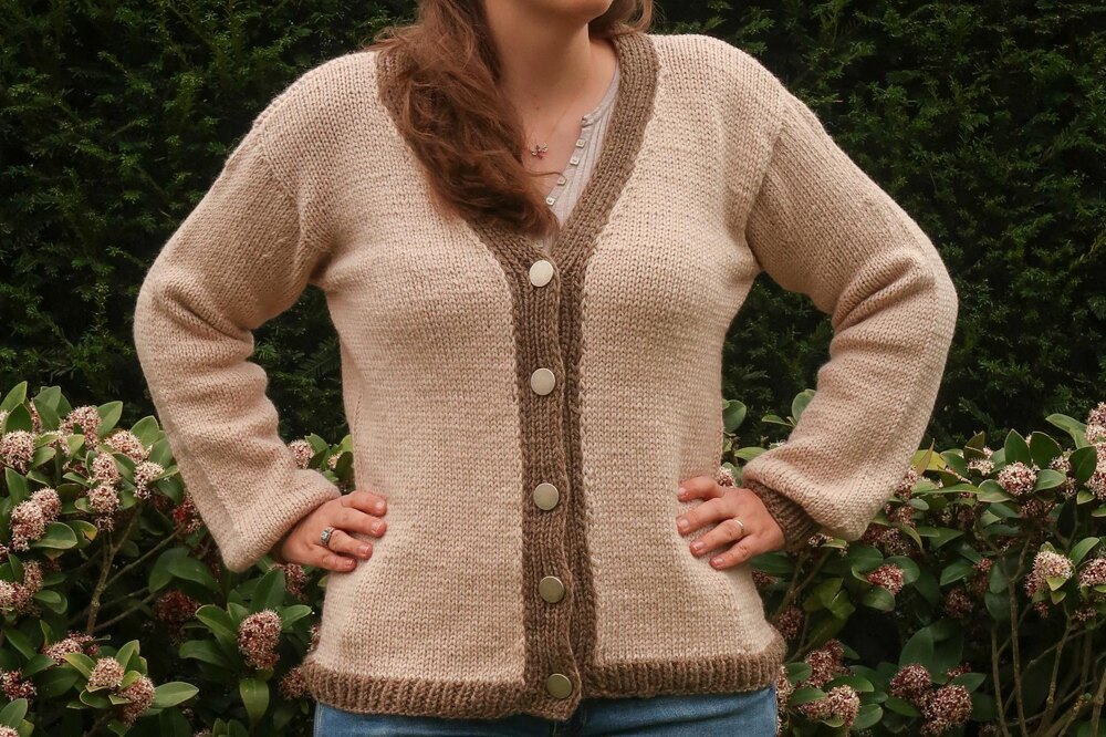 Duality Cardigan Knitting pattern by Knitting with Chopsticks