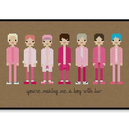 BTS Boy With Luv - PDF Cross Stitch Pattern