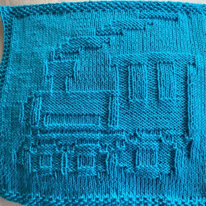 Tog  - Train - knitting pattern