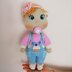 Crochet doll pattern, Amigurumi doll pattern, Crochet baby doll pattern, Crochet doll body, Lulu doll pattern (English, Deutsch, Français)