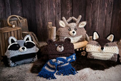 Hooded Woodland Deer Blanket