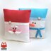 176 Santa and Snowman Pillow cases with pillows