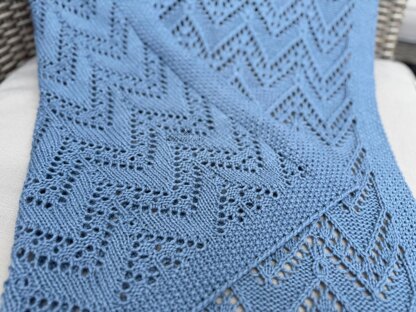 Chevron Cuddle Baby Blanket