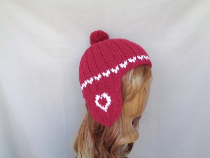 Be Mine Earflap Hat