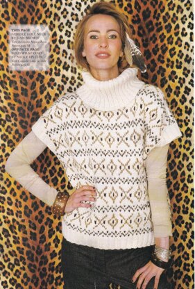 Roll Neck Fairisle Top