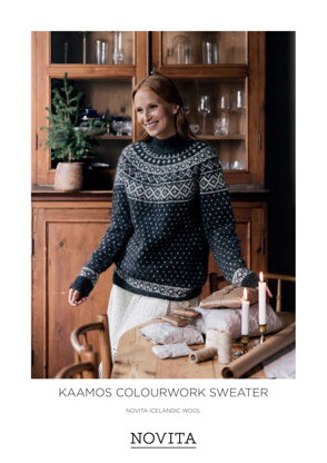 Kaamos Colourwork Sweater in Novita - 0070016 - Downloadable PDF