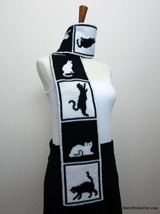 Cats in Boxes Scarf