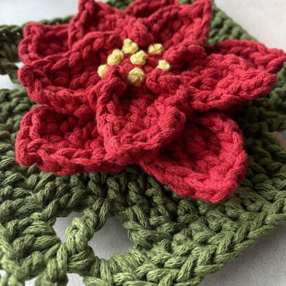 Poinsettia Granny Square