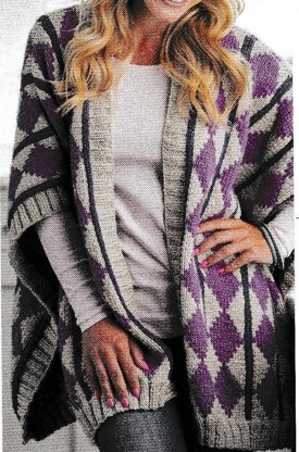 Diamonds Blanket Poncho