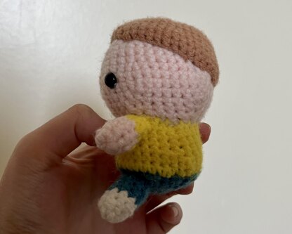 Rick and Morty - Morty the henchmen crochet doll