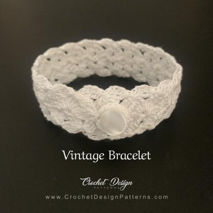 Vintage Crochet Bracelet/Cuff | Pdf Crochet Pattern