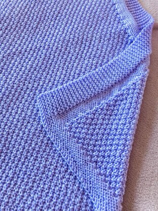 Double Moss Blanket in Aran or Chunky