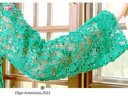 Lace cardigan emerald