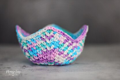 Moss-Stitch Soup Bowl Cozy