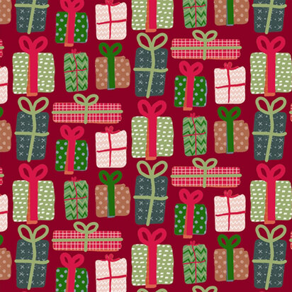 P&B Textiles Christmas Miniatures - Red - PBCHMI4459R