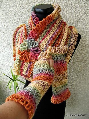 Fingerless Gloves "Happy Autumn Colours"