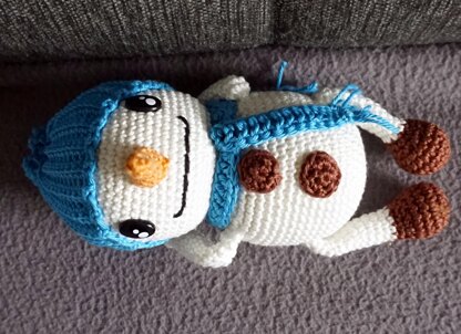 Crochet Pattern for the Snowman Snowy!