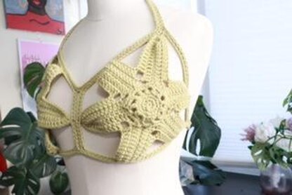 Crochet Yellow Summer Bralette