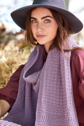 Women's Scarf Leyster in Universal Yarn Deluxe Worsted Superwash - Downloadable PDF