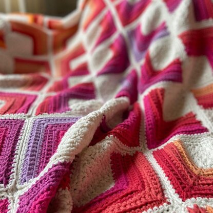 Hot Squares Blanket