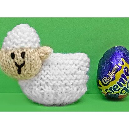 Easter Sheep Lamb Basket choc cover Creme Egg