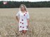 Lace dress with poppies