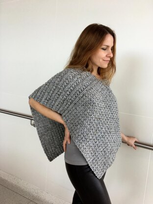 Crochet Poncho Pattern: Two Rectangles Wrapcho