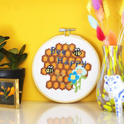 Ellbie Co. Bee Happy Cross Stitch Kit