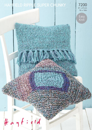 Cushions in Hayfield Ripple Super Chunky - 7200 - Downloadable PDF