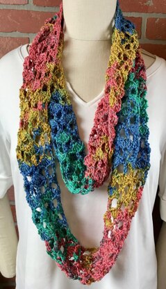 EASY Summer Shell Trellis Scarf