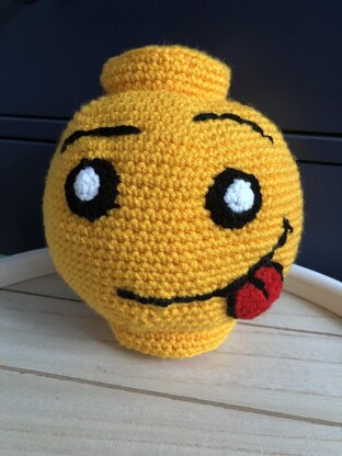 Smile block stone amigurumi