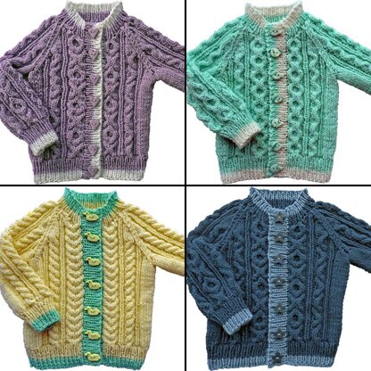 Baby to Toddler Cable Cardigan Set