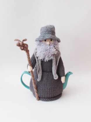 Old Grey Wizard Tea Cosy