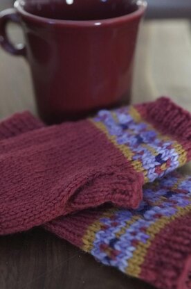 Colour Winter Bright Fingerless Mitts