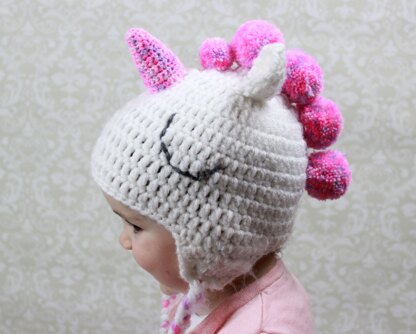 Crochet pattern Unicorn & Dinosaur Hat UK & USA Terms #361