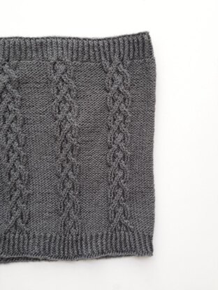 Celtic 4-strand Braided Cable | Hana Cowl Scarf