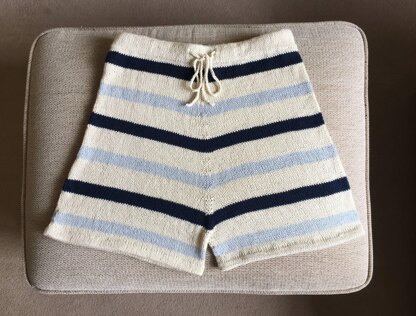 High waisted striped on sale shorts