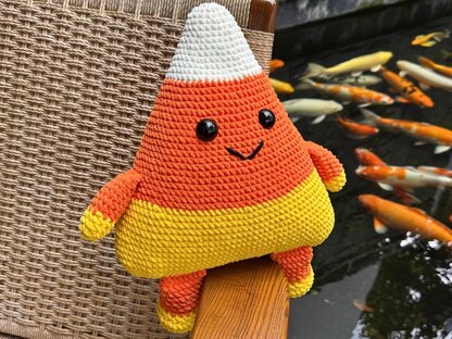 Candy Corn Pillow Crochet
