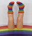 Baby Very Easy No Heel Rainbow Socks