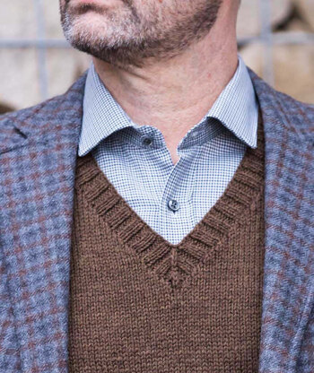 Churchmouse Studio His Vest in Rowan Tweed DK/Pure Wool Superwash DK PDF