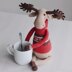 Richard the Moose Crochet Pattern, Reindeer Amigurumi Toy
