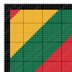 Rasta Bordered Blanket Jamaica Lapghan Afro Style Graphghan C2C CROCHET PATTERN