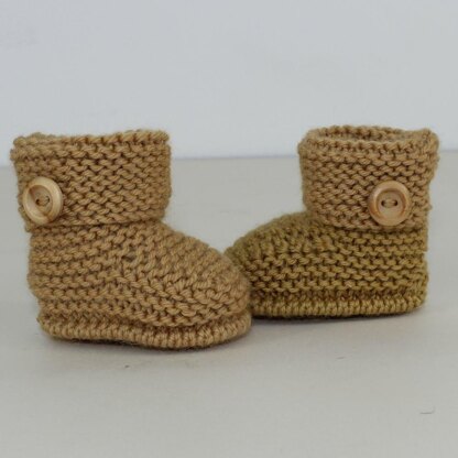 Baby Simple Cuff Booties