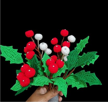 Christmas Holly leaves and Berries