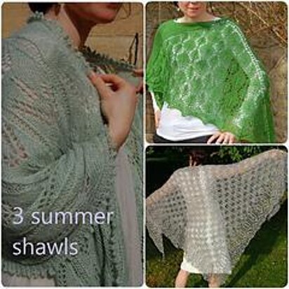 Three summer shawls