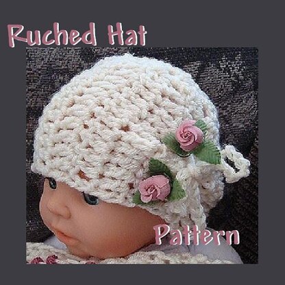 Ruched Hat Crochet Hat Pattern  by Ashton11