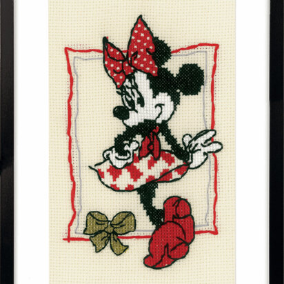 Vervaco Disney It's About Minnie Counted Cross Stitch Kit - 13 x 18cm
