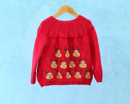 Reindeer Motif Jacket (no 118)