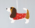 Bassett Hound Felt Ornament