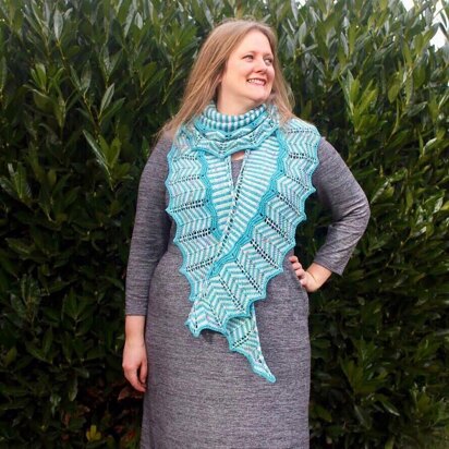 Straight and Arrow Shawl